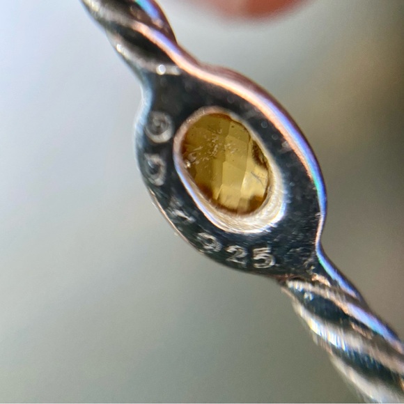 David Yurman bangle set with Citrine stones - Picture 9 of 12